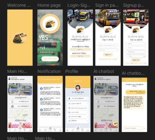 BURMA BUS UI preview