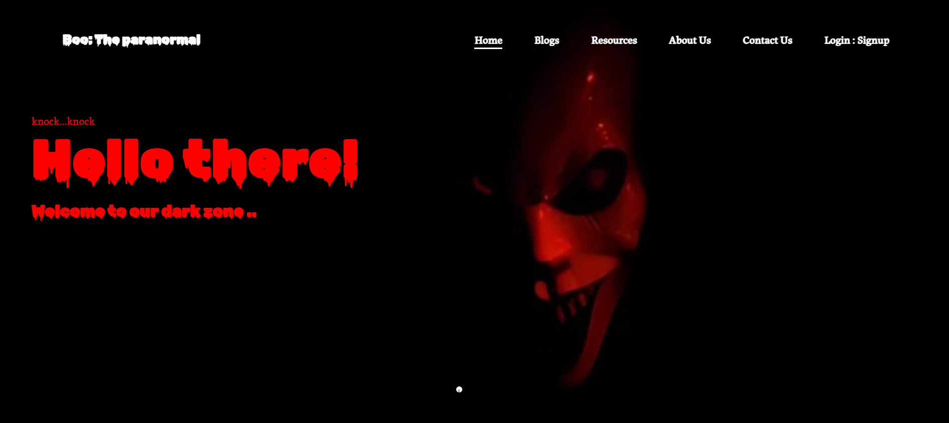 Boo website preview