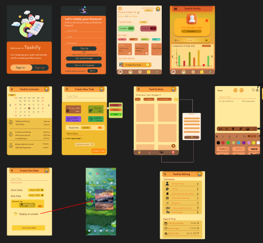 Taskify UI design preview